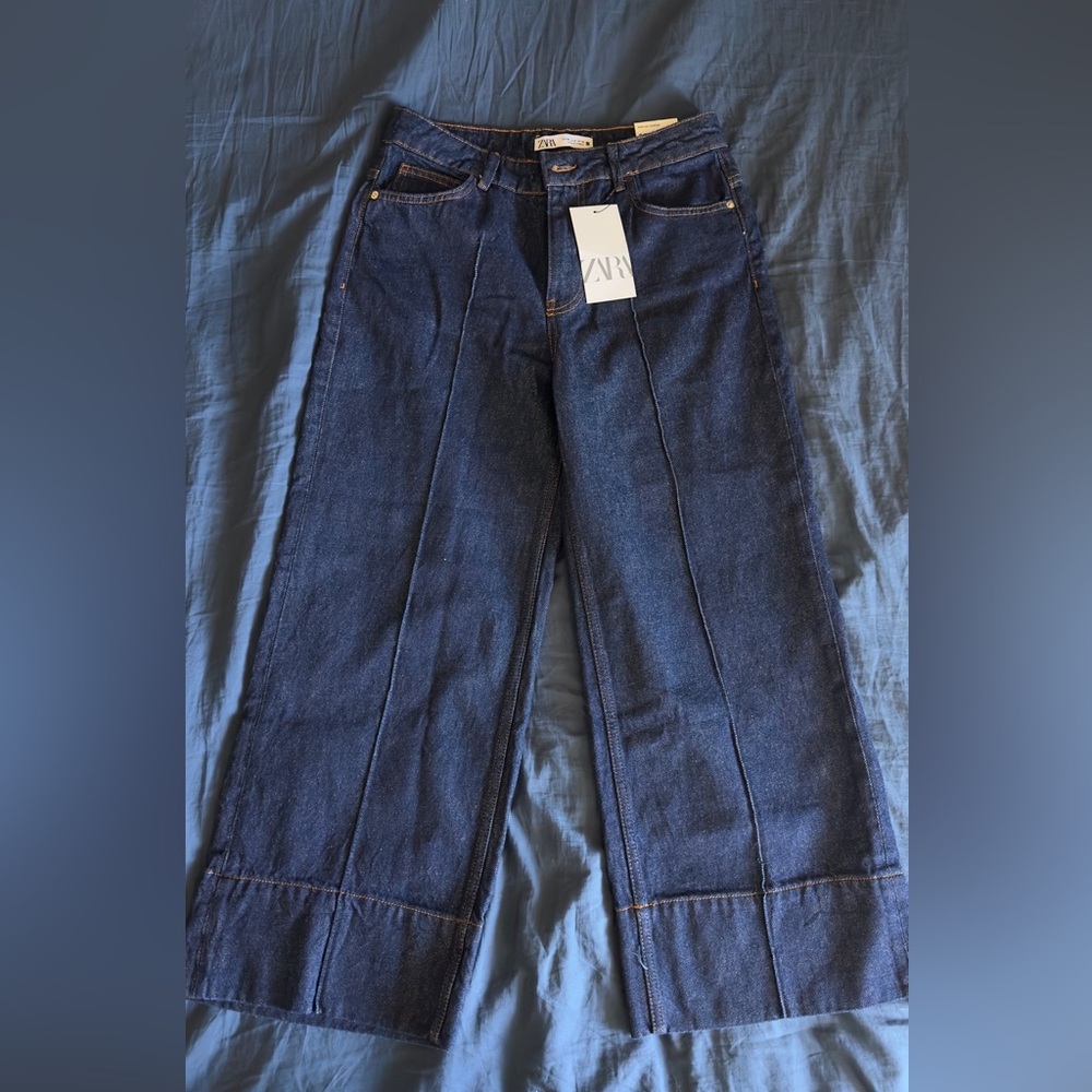 ZARA wide Leg Cropped Size 6